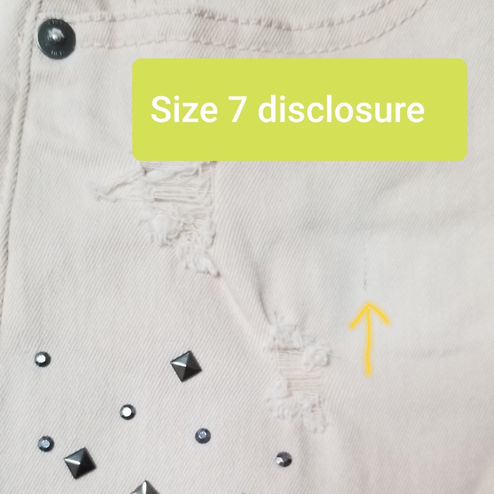 True Craft | Raw Hem Studded Shorts - Picture 8 of 8